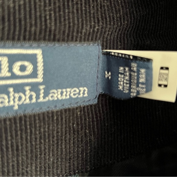 Polo Ralph Lauren 2 in1 Down Hooded Corduroy Puffer Jacket/Vest Sz M Navy - Picture 4 of 12